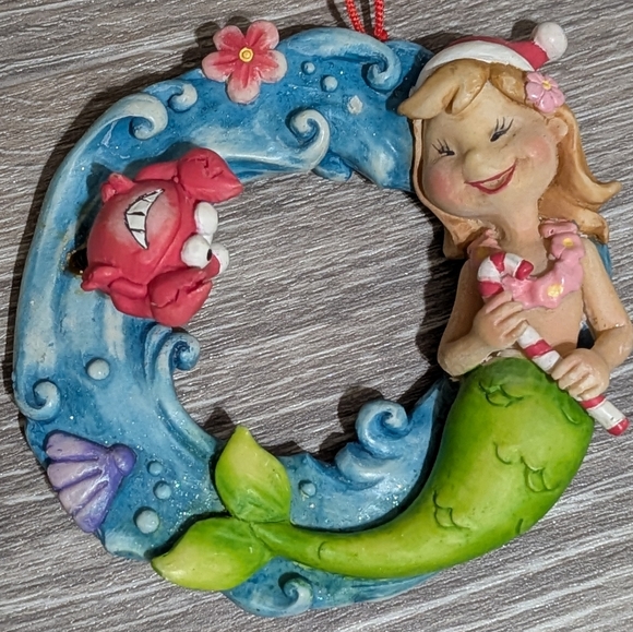 Other - Mermaid Christmas Ornament with Green Tail